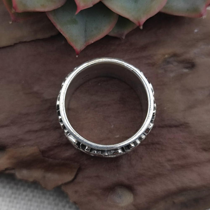 Anello antistress in argento 925 OM - KADAPA