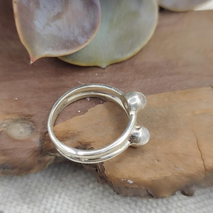 Anello artigianale in argento 925 con pietra - ICHPURAM