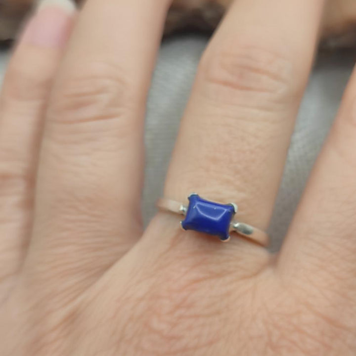 Anello in argento 925 con pietra - BAPATLA