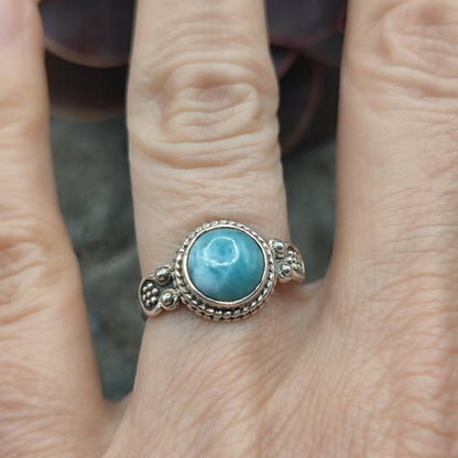 Anello etnico in argento 925 con pietra - CHEMMUMIA