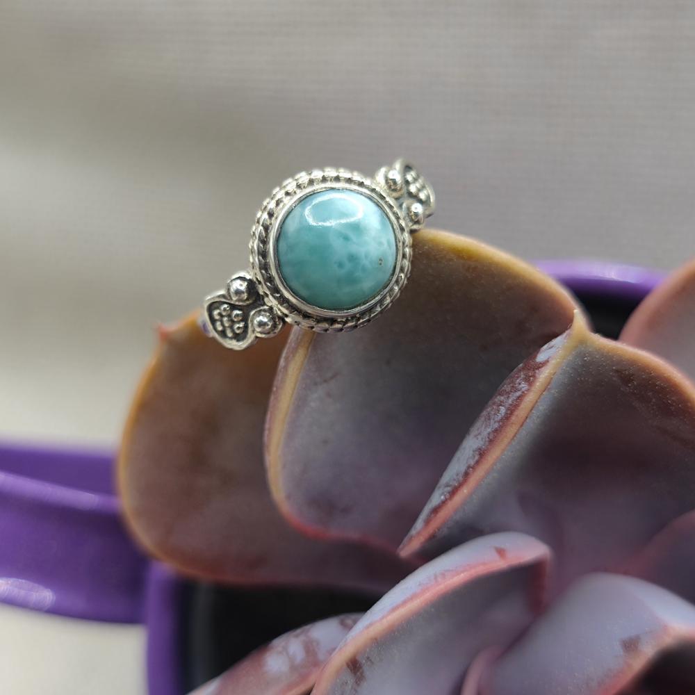 Anello etnico in argento 925 con pietra - CHEMMUMIA