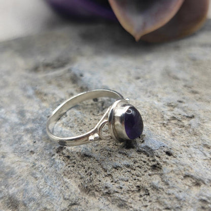 Anello etnico in argento 925 con ametista - MIRZADI