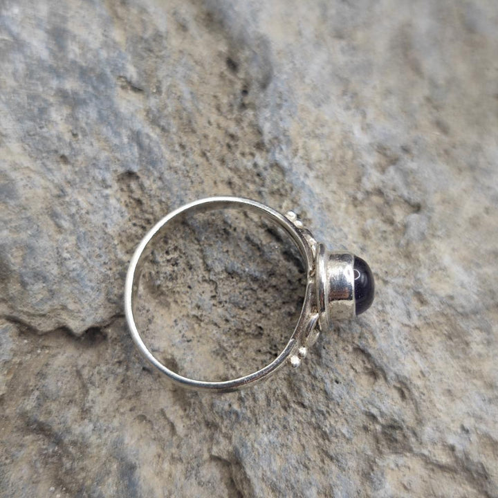 Anello etnico in argento 925 con ametista - MIRZADI