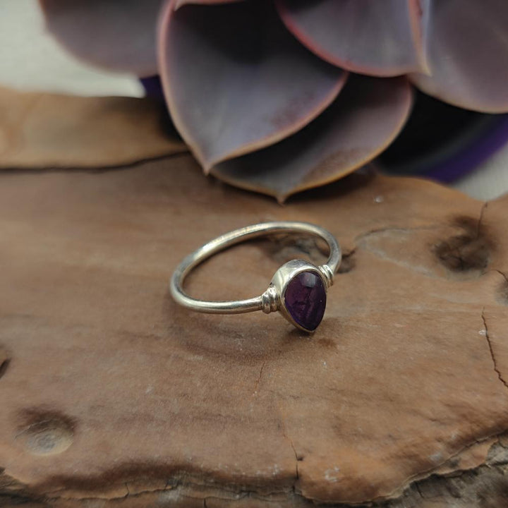 Anello etnico in argento 925 ametista - SITARA