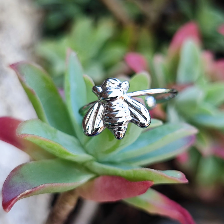 Anello con ape in argento 925 - BEE