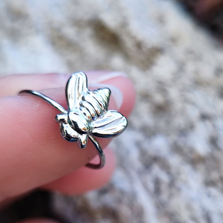 Anello con ape in argento 925 - BEE