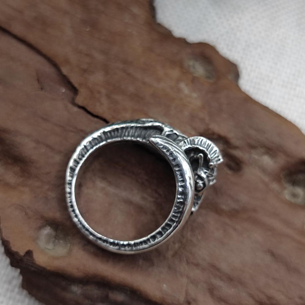 Anello in argento 925 con ariete - ARIES