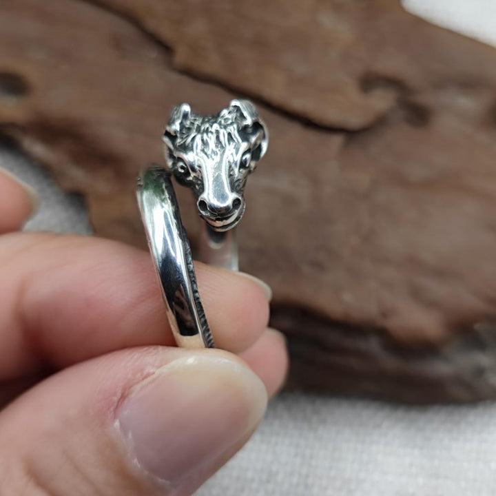 Anello in argento 925 con ariete - ARIES
