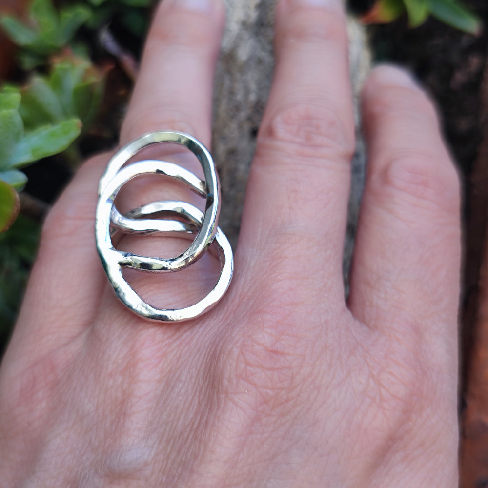 Anello artigianale in argento 925 - CHUMI