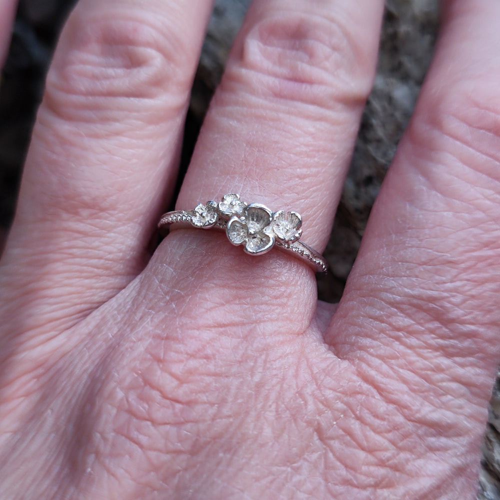 Anello etnico artigianale in argento 925 - BASRA