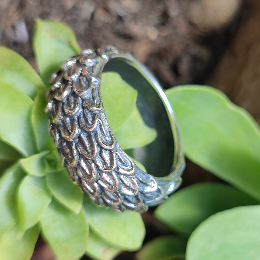 Anello in argento 925 con piumaggio - BHARATPUR