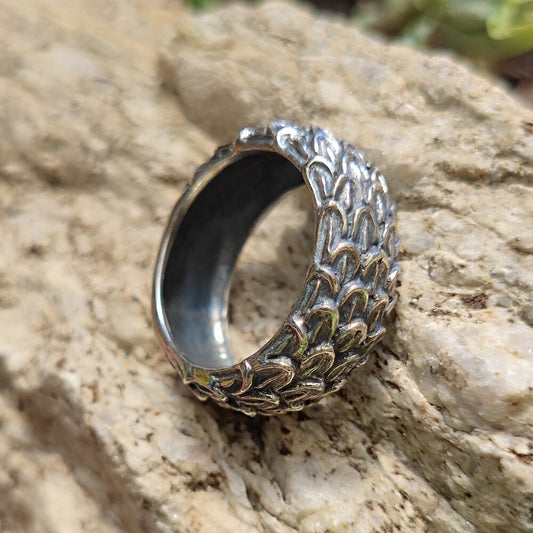 Anello in argento 925 con piumaggio - BHARATPUR
