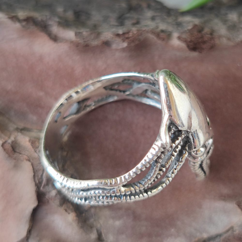 Anello in argento 925 con calamaro - SKVIDA
