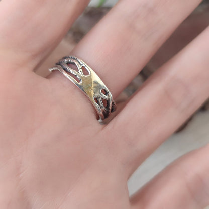 Anello in argento 925 con calamaro - SKVIDA