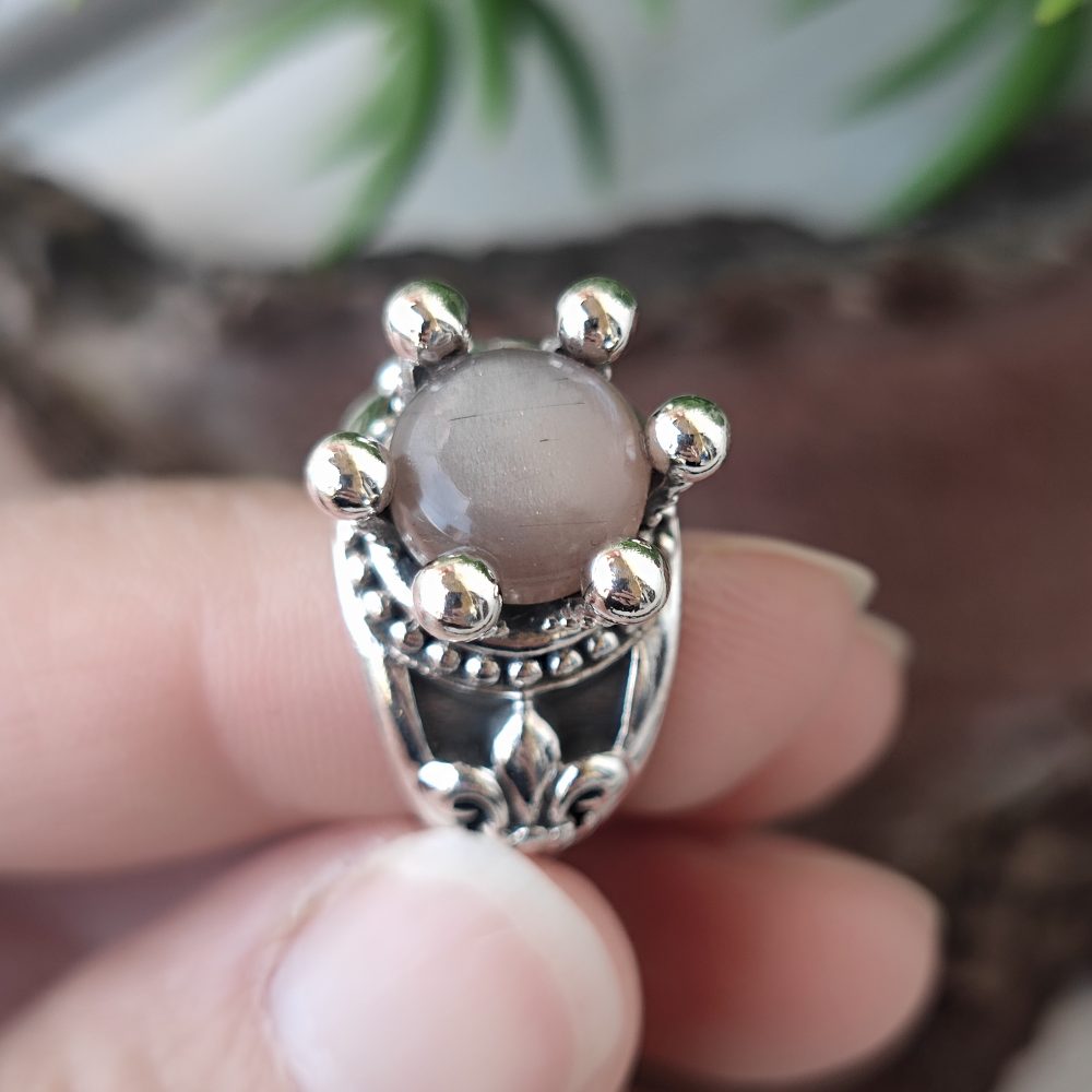 Anello corona in argento 925 con pietra - QUEEN