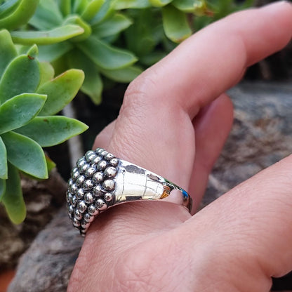 ANELLO artigianale a fascia in argento 925 - JESACUE