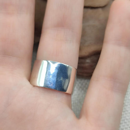 Anello a fascia alta con Isola d'Elba - Elba Island#materiale_argento-925