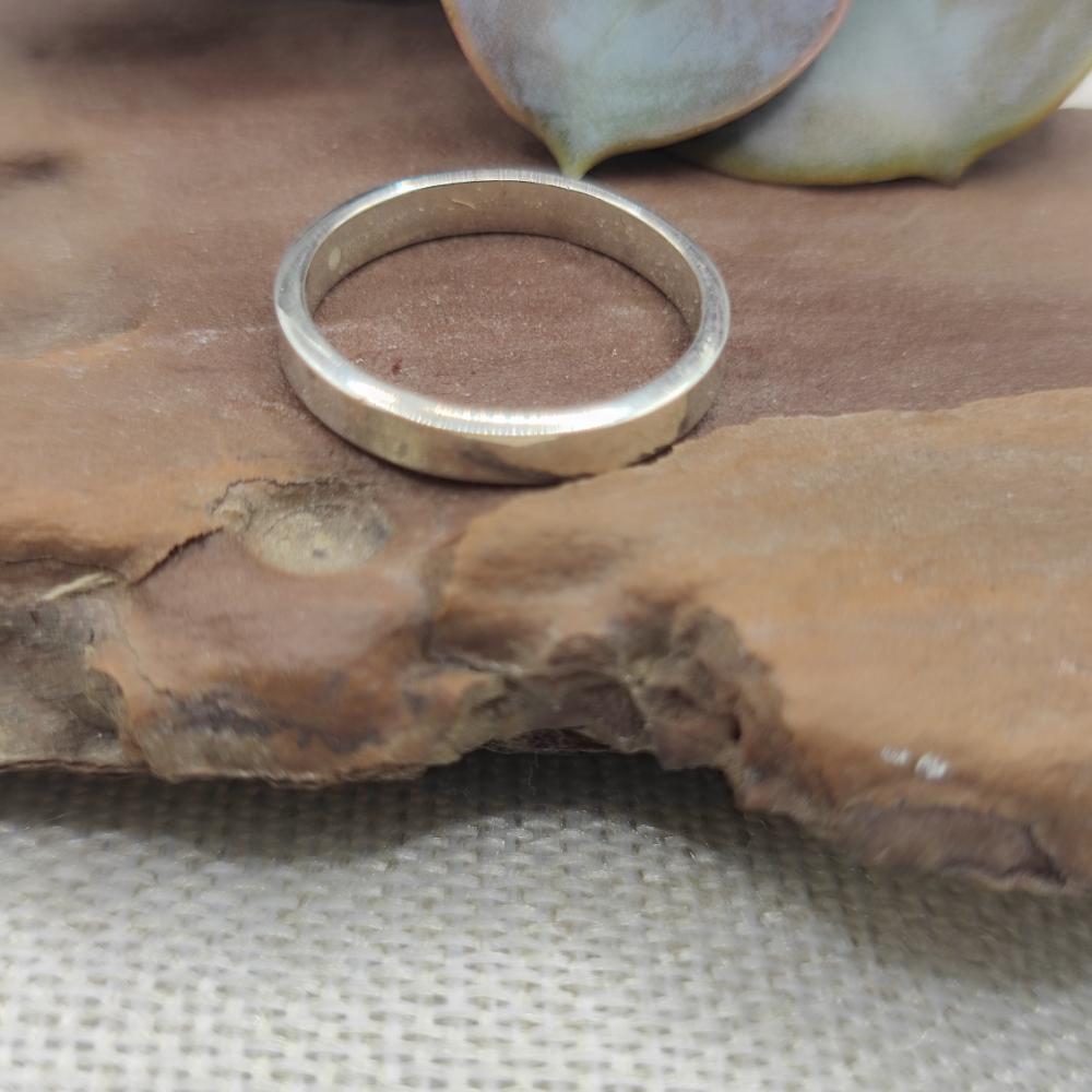 Anello fede a fascia in argento 925 - MULANE