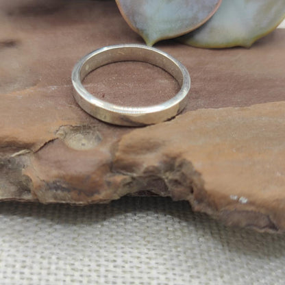 Anello fede a fascia in argento 925 - MULANE