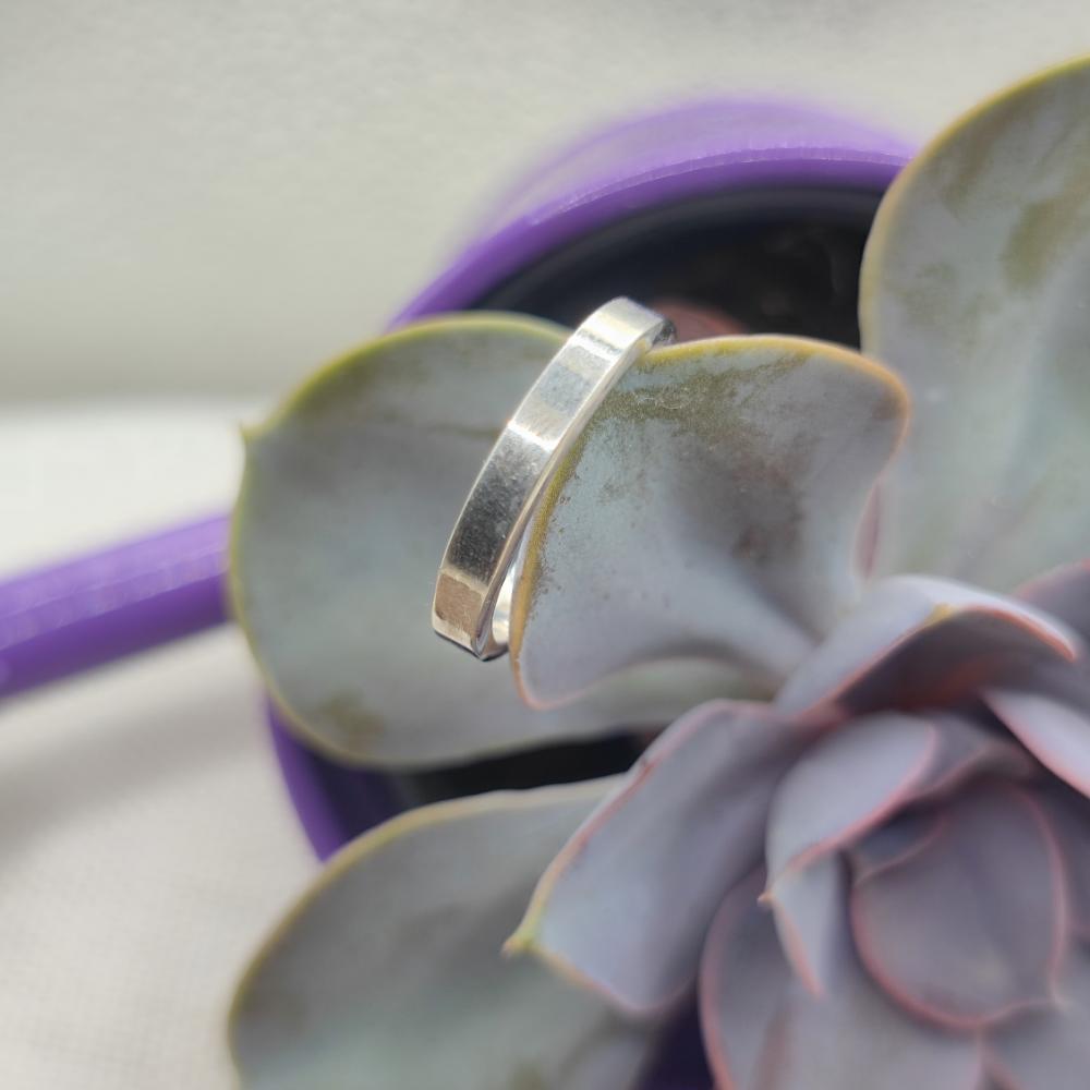 Anello fede a fascia in argento 925 - MULANE