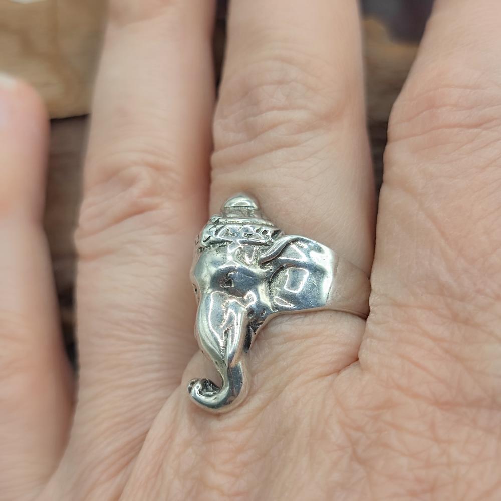 Anello Ganesh in argento 925 - KIRAN