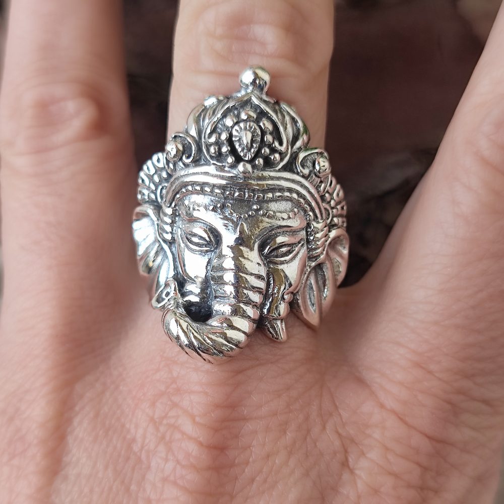 Anello in argento 925 con GANESH - DUDRA