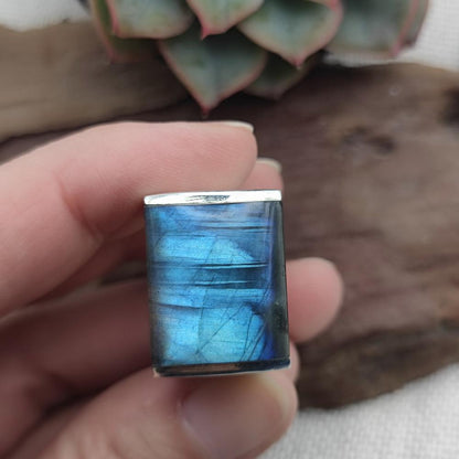 Anello in argento 925 labradorite - KARIMNAGAR