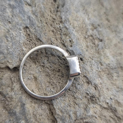 Anello etnico in argento 925 labradorite - NOORJI