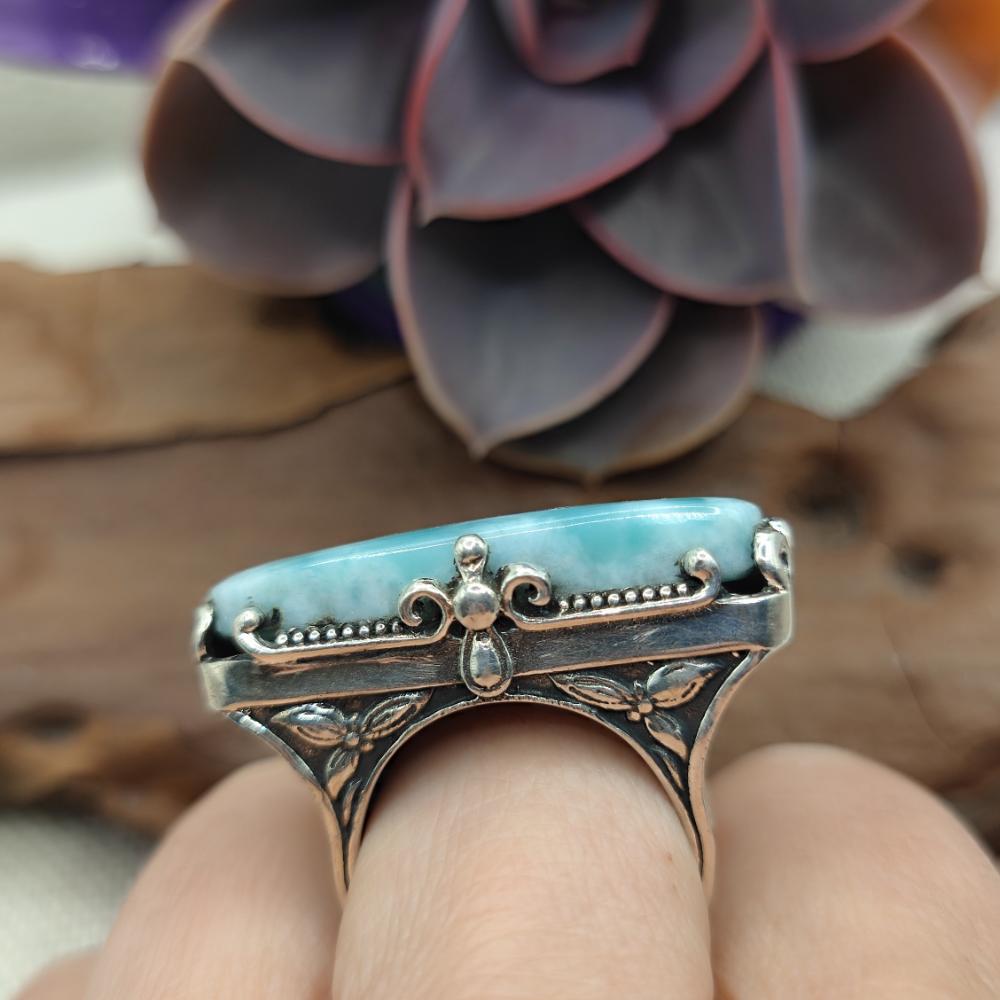 Anello artigianale con pietra in argento 925 - TILAIMAL