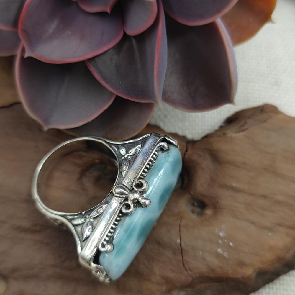 Anello artigianale con pietra in argento 925 - TILAIMAL