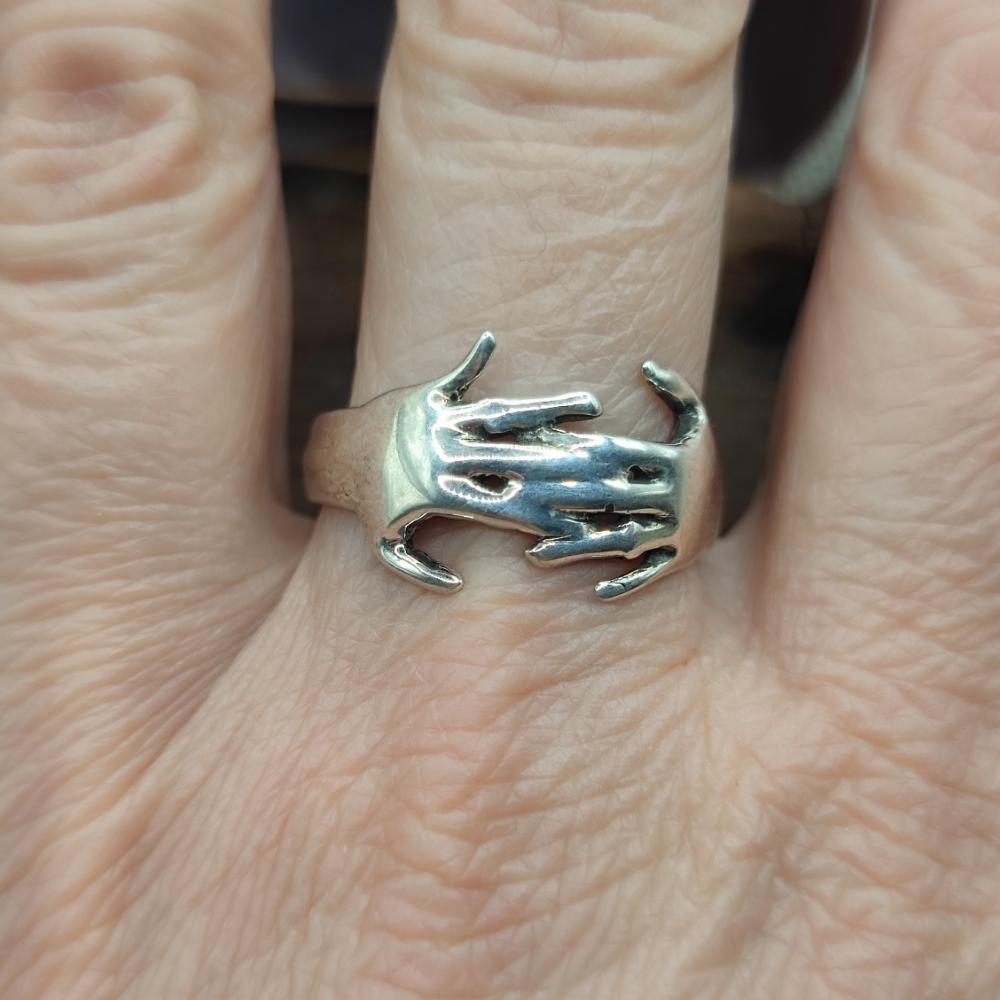 Anello mani intrecciate in argento 925 - AVANI