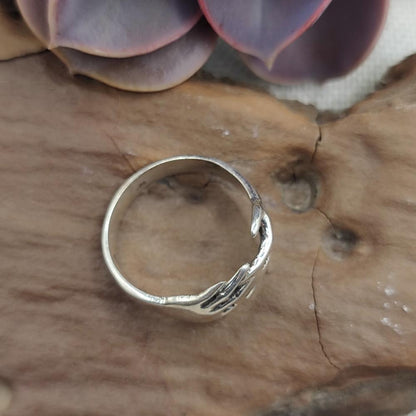 Anello mani intrecciate in argento 925 - AVANI