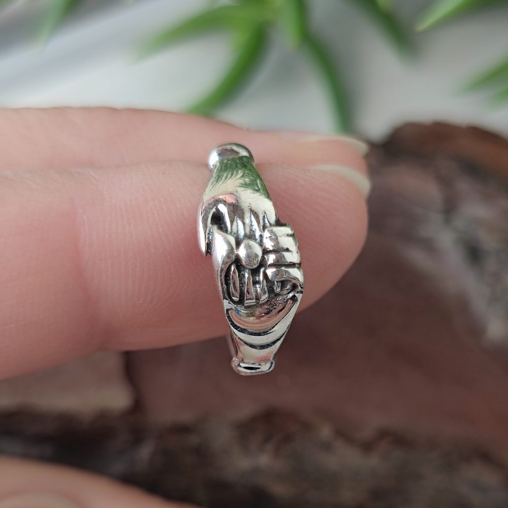 Anello in argento 925 - MANO NELLA MANO