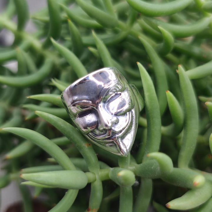 Anello in argento 925 con maschera - MASKA