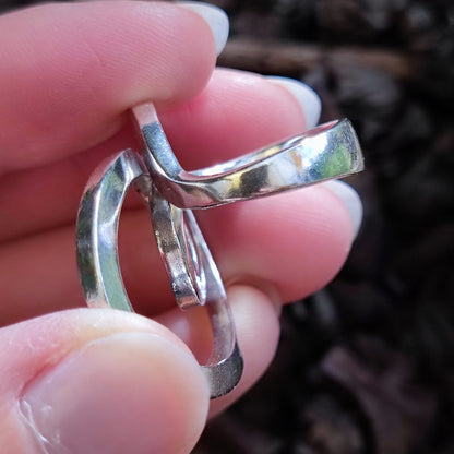 Anello design contemporaneo in argento 925 - MIRAYA