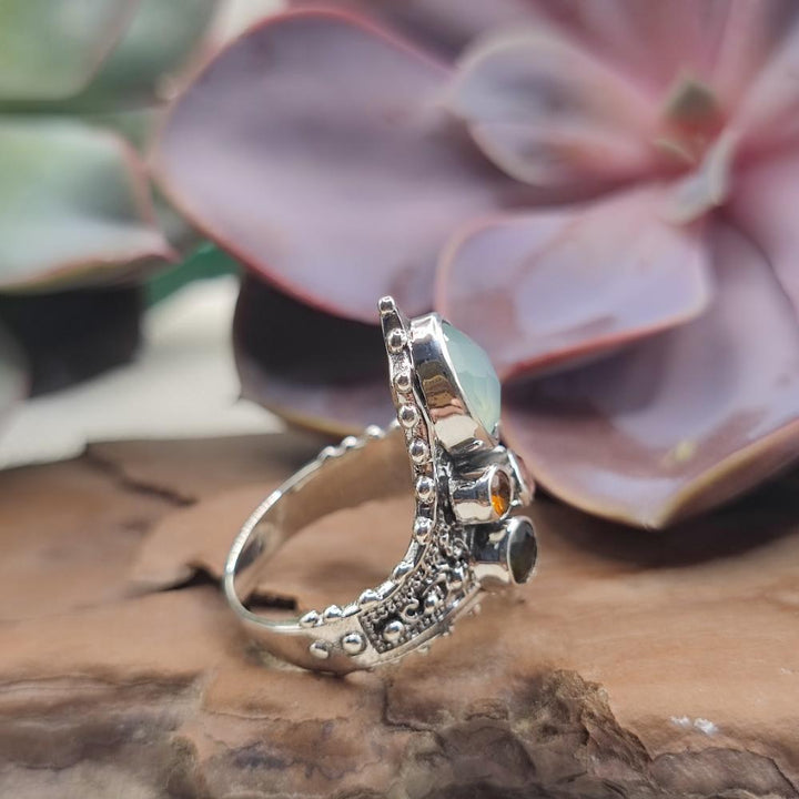 Anello in argento 925 multipietra - PORAHAT