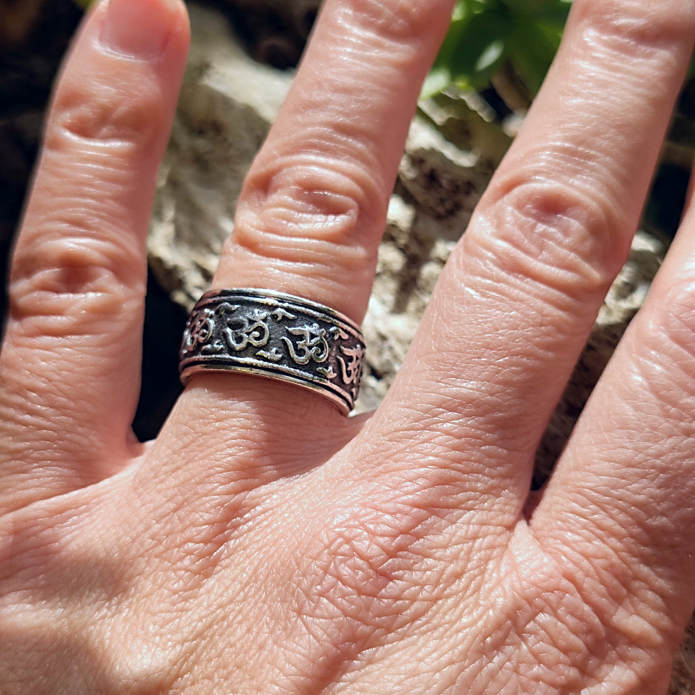 ANELLO a fascia in argento 925 OM - KASIMABAD