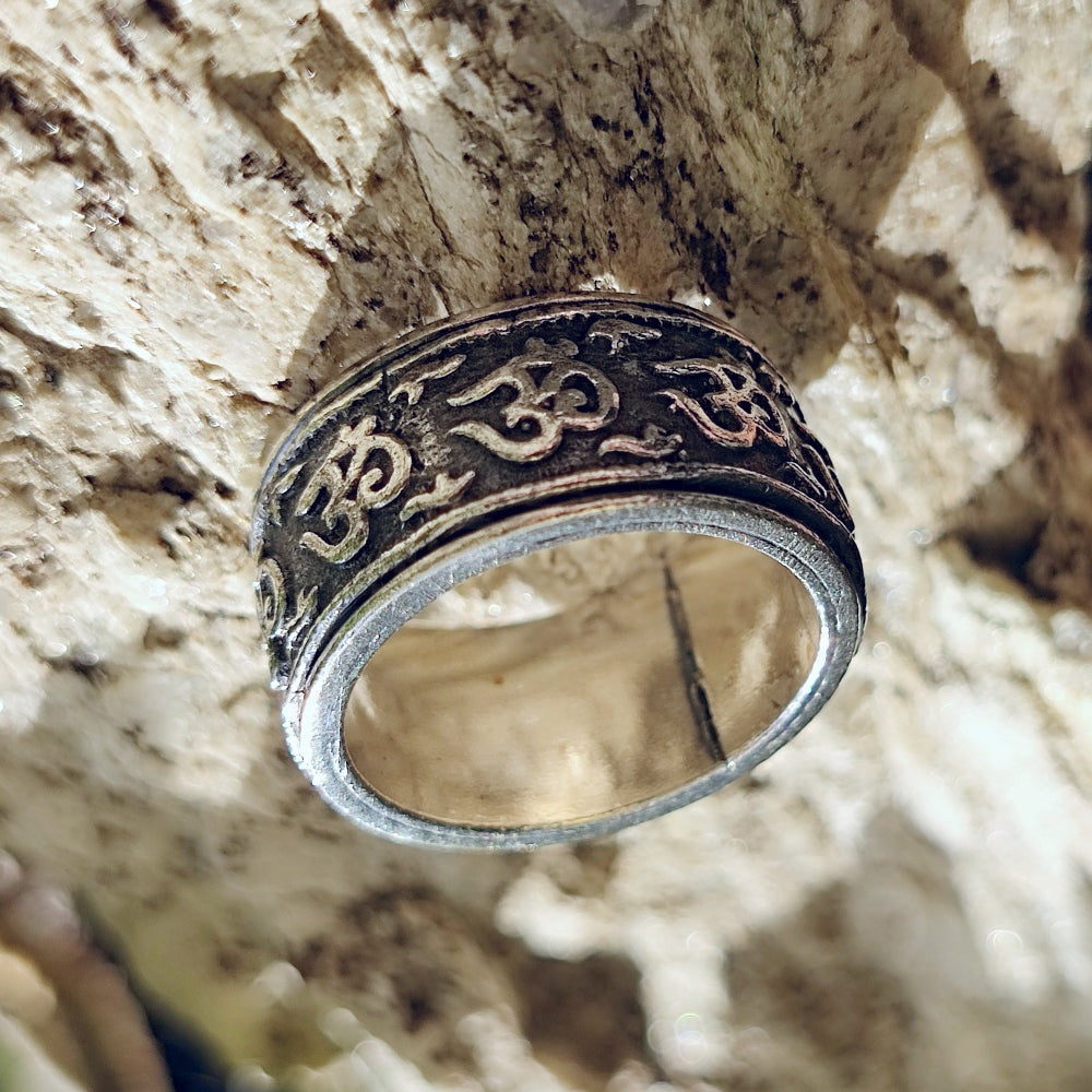 ANELLO a fascia in argento 925 OM - KASIMABAD – immagine4