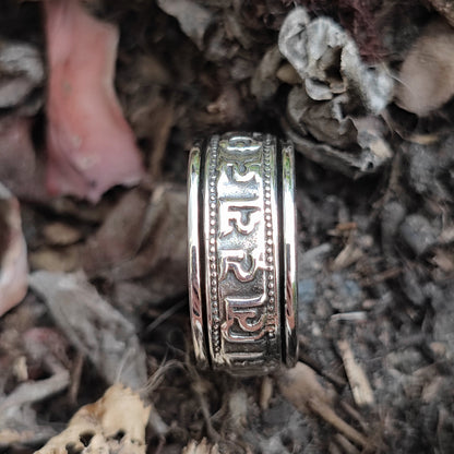 ANELLO antistress a fascia in argento 925 - NAGAR