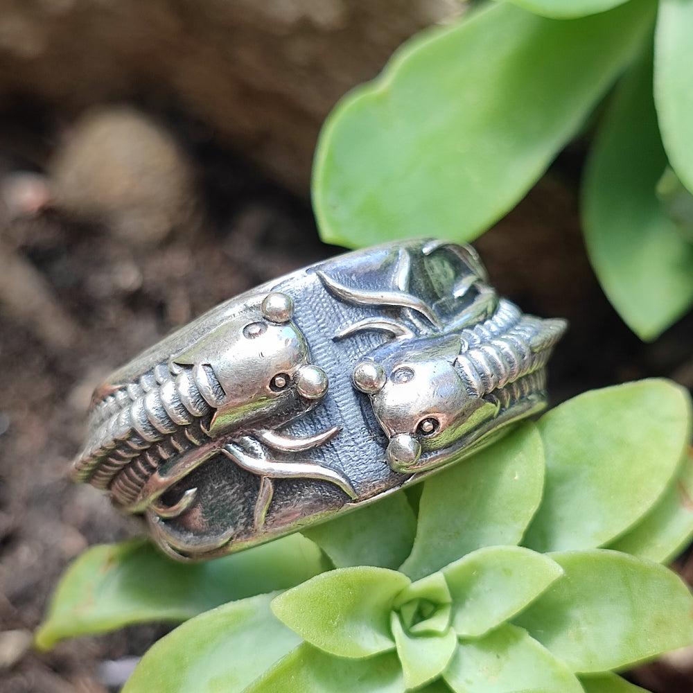 Anello in argento 925 con pesce - LORMI