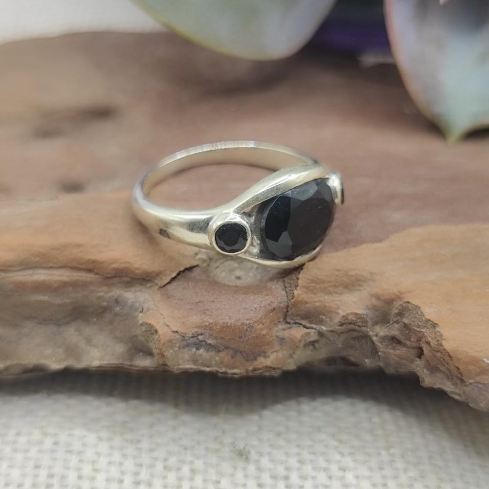 Anello in argento 925 con pietra - BHADRACHALAM