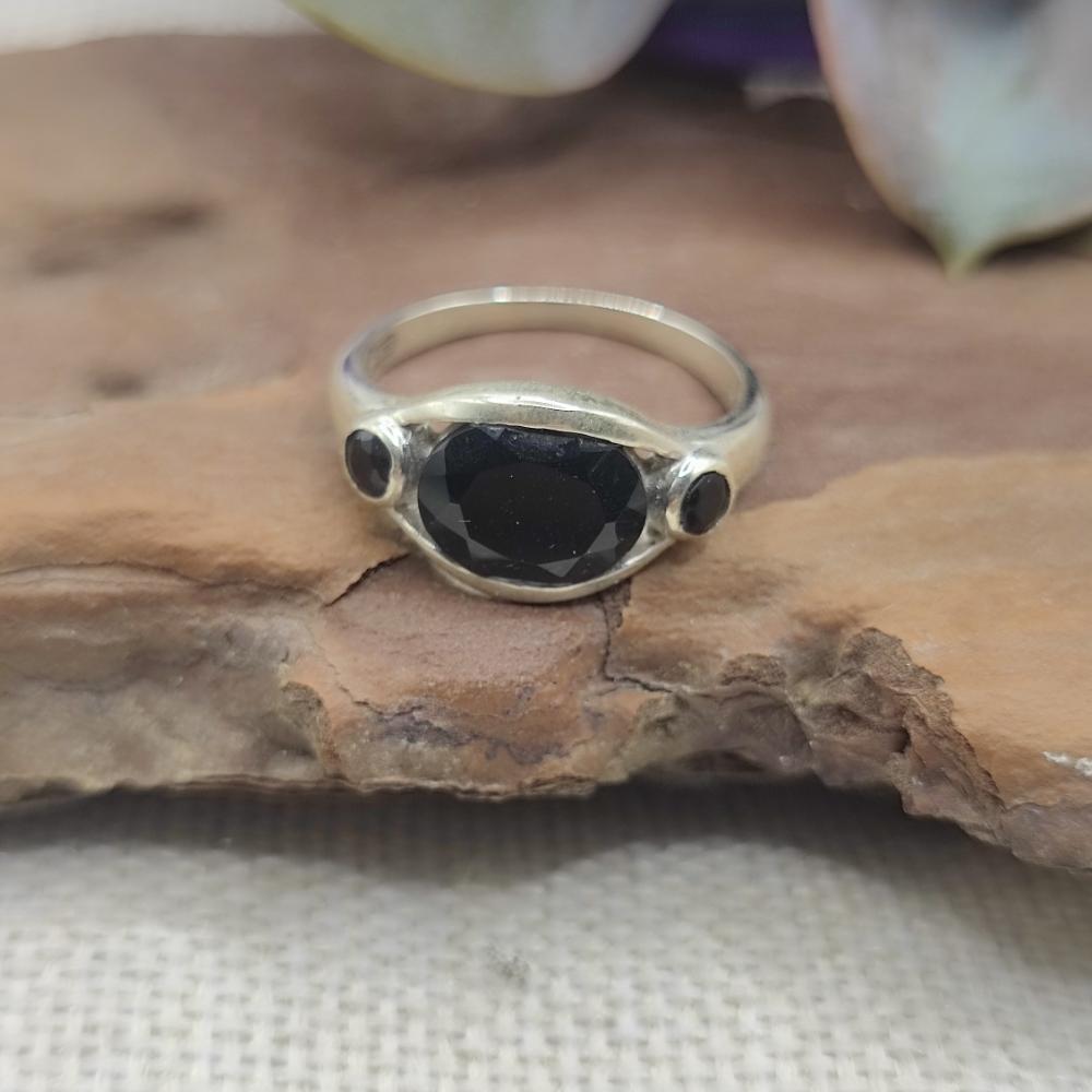 Anello in argento 925 con pietra - BHADRACHALAM