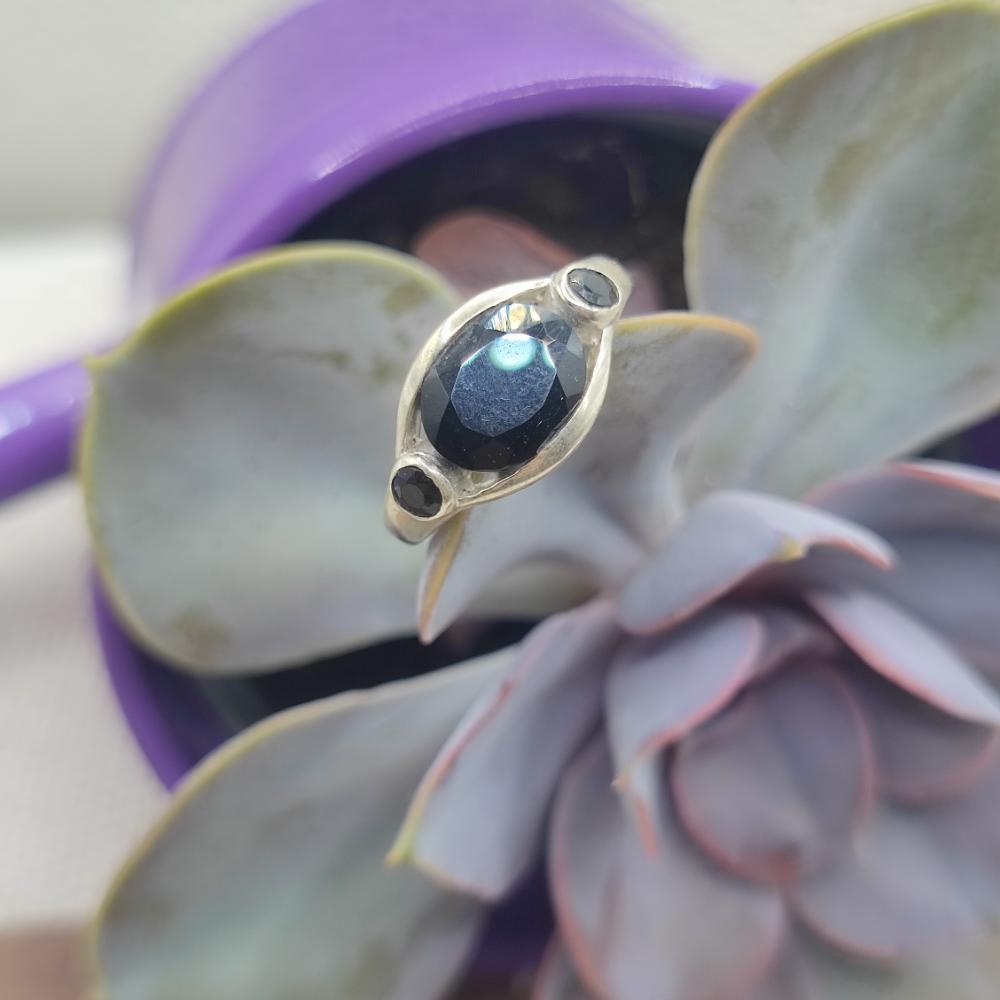 Anello in argento 925 con pietra - BHADRACHALAM