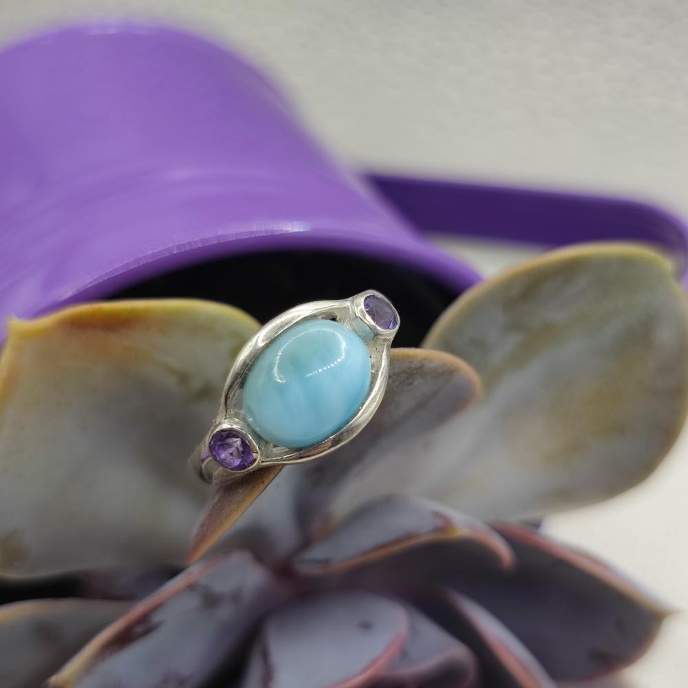 Anello in argento 925 con pietra - BHADRACHALAM