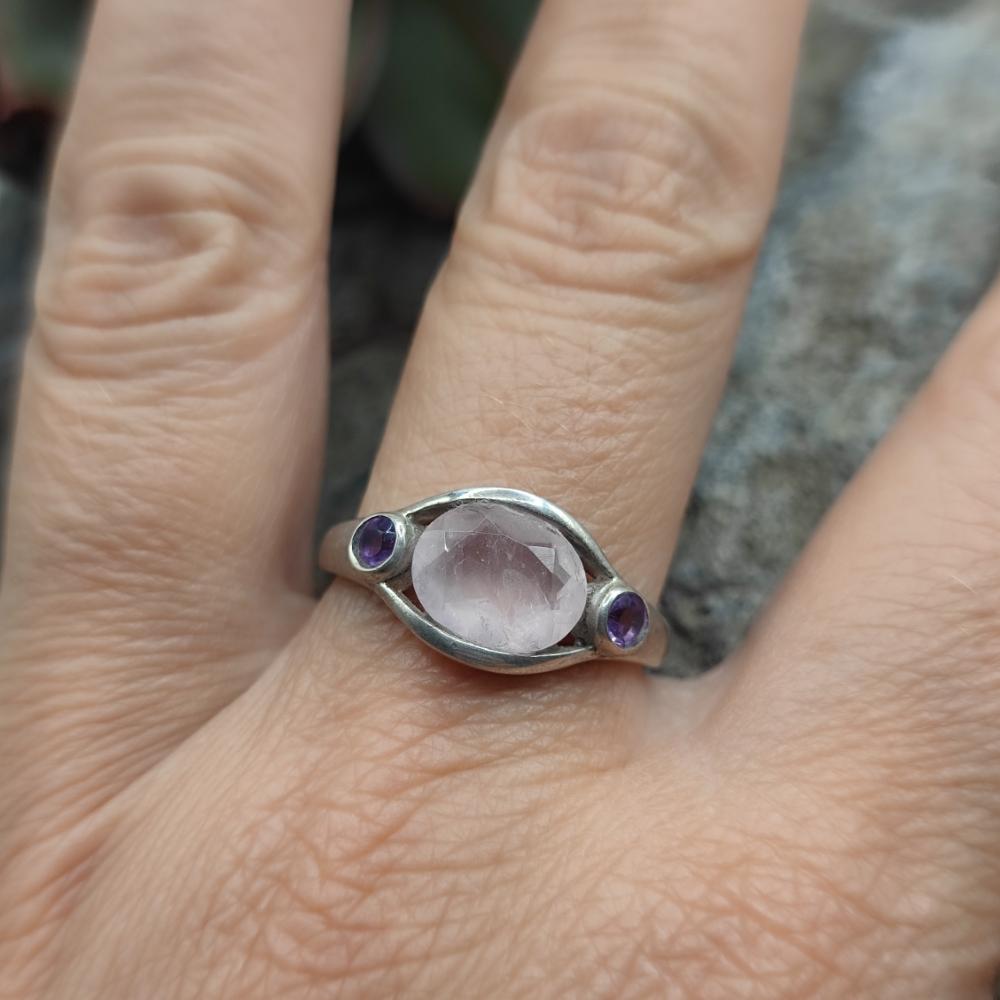 Anello in argento 925 con pietra - BHADRACHALAM