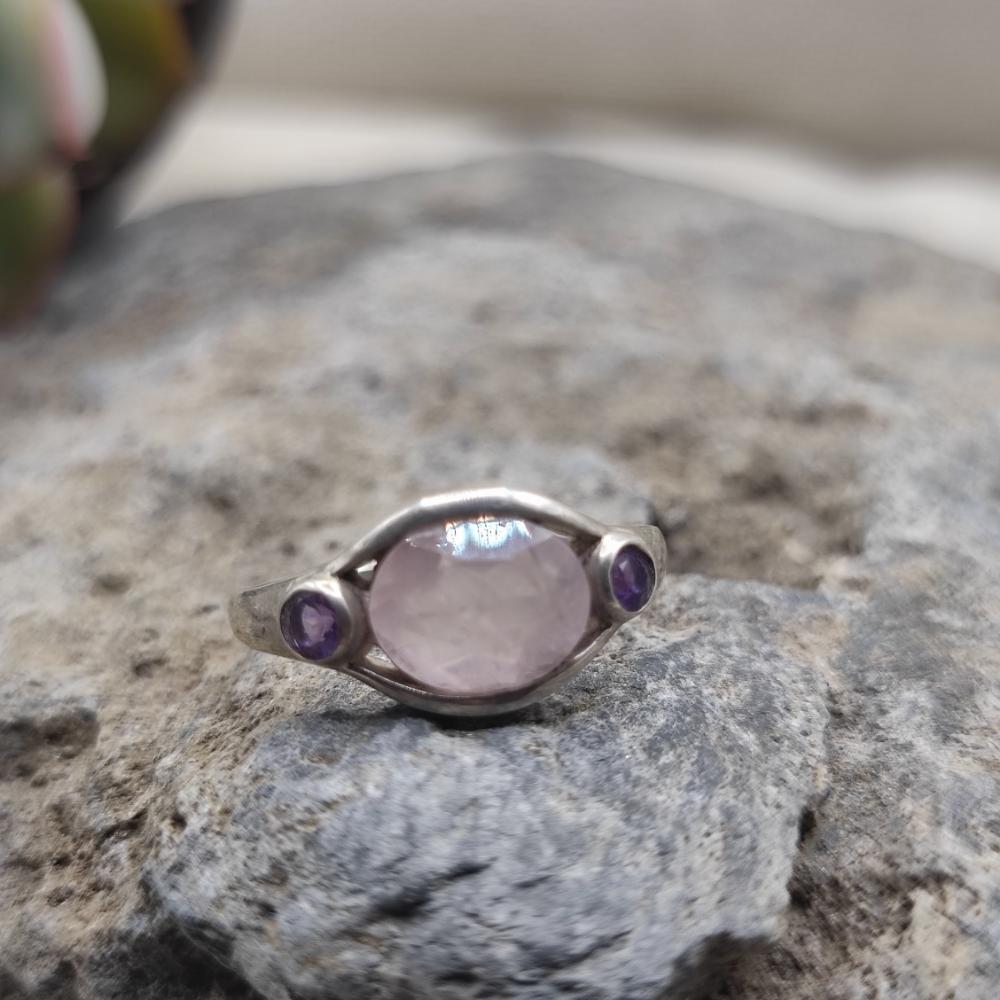 Anello in argento 925 con pietra - BHADRACHALAM