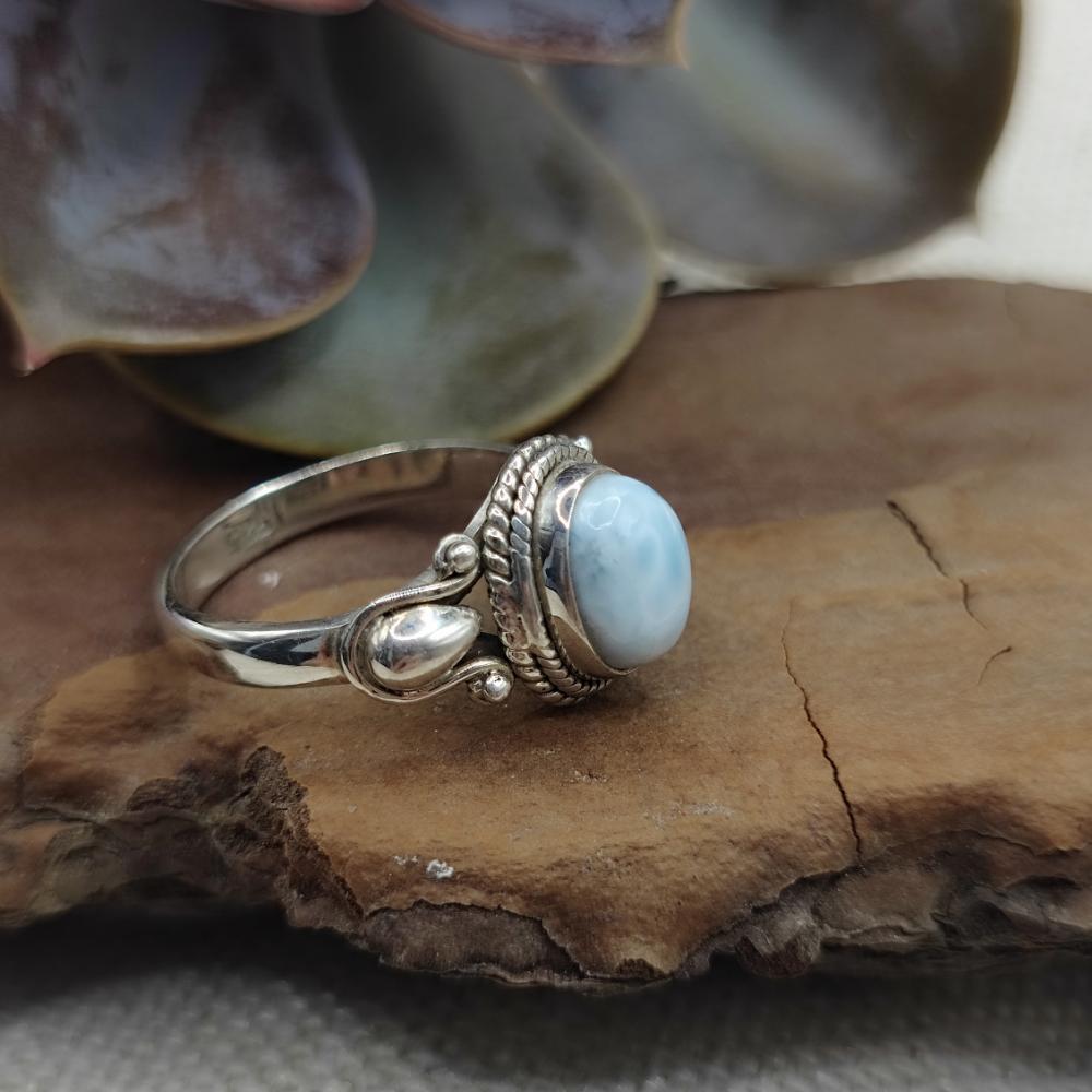 Anello etnico in argento 925 con pietra - GAJULAREGA