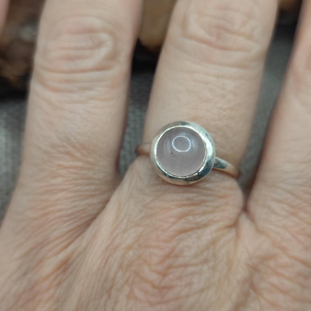 Anello artigianale in argento 925 con pietra - HYDERABAD