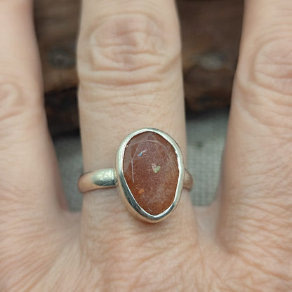 Anello artigianale in argento 925 con pietra - KAMANPUR