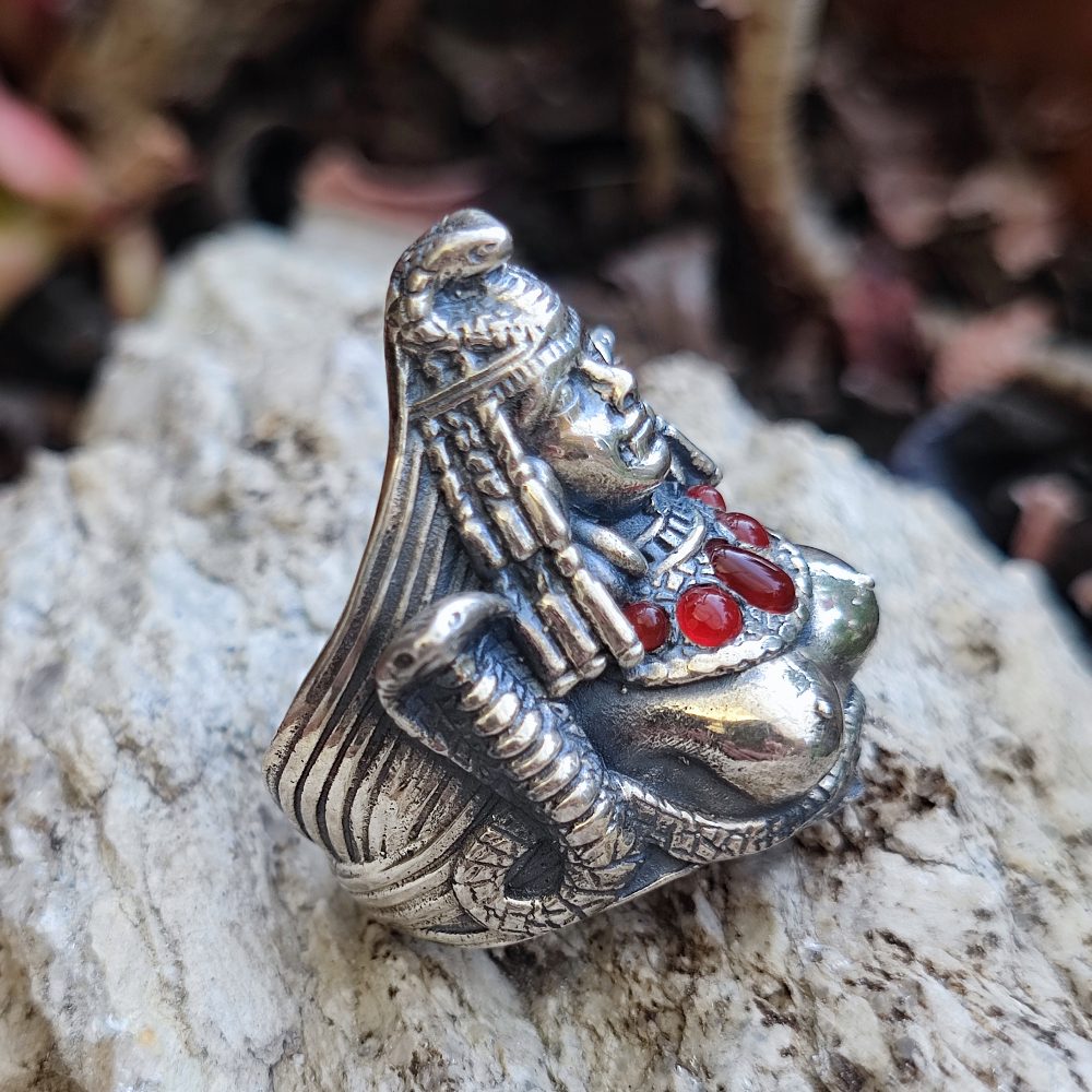Anello etnico in argento 925 con pietra - CLEOPATRA – immagine14